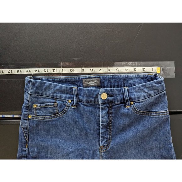 Chico's Womens So Slimming Mid Rise Medium Wash Denim Blue Jeans Size 5/6 Casual - Picture 10 of 12
